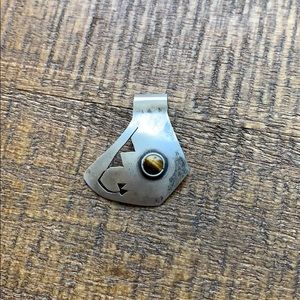 Handmade Silver and Tiger’s Eye Pendant